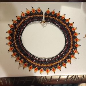Handmade Solar Artisan Beaded Necklace